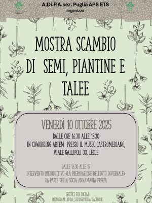 A.Di.P.A. Sezione Puglia: i venerdì con la Mostra Scambio al Museo