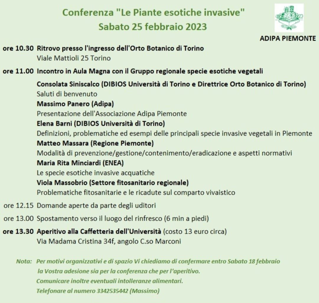 Conferenza: “Le piante esotiche invasive”