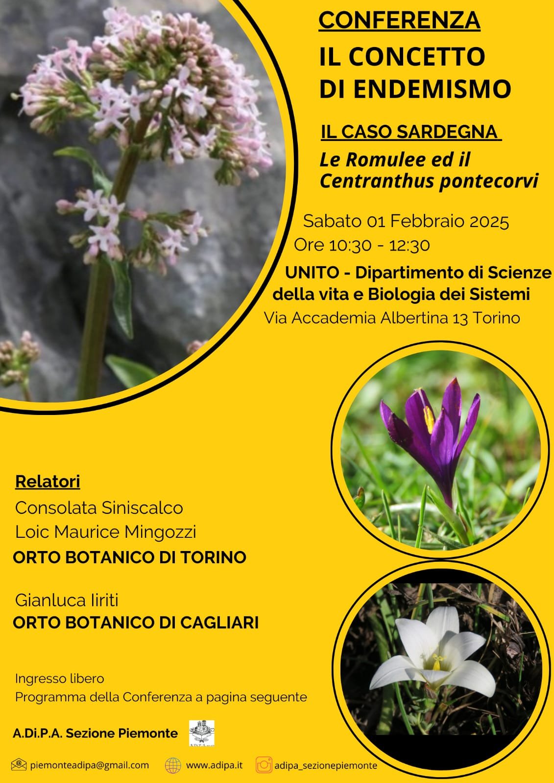 A.Di.P.A. Sezione Piemonte: conferenza sugli endemismi