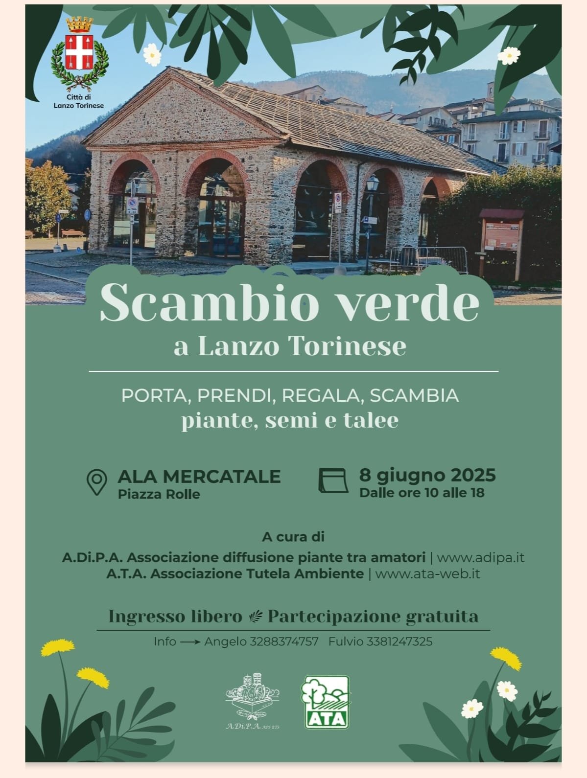 Domenica di scambi VERDI a Lanzo Torinese per A.Di.P.A. Sezione Piemonte