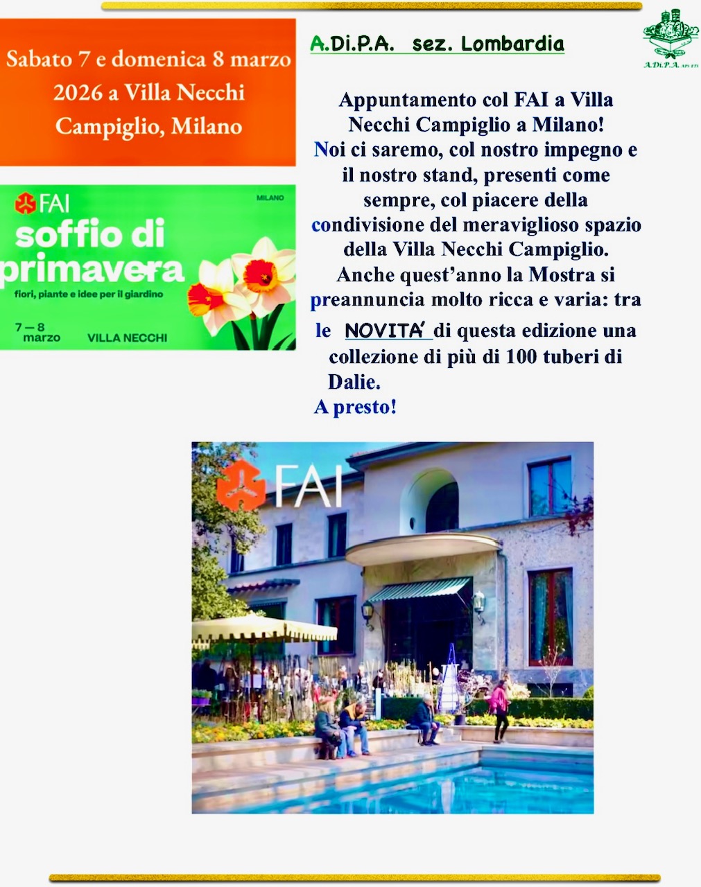 Soffio di Primavera a Villa Necchi Milano
