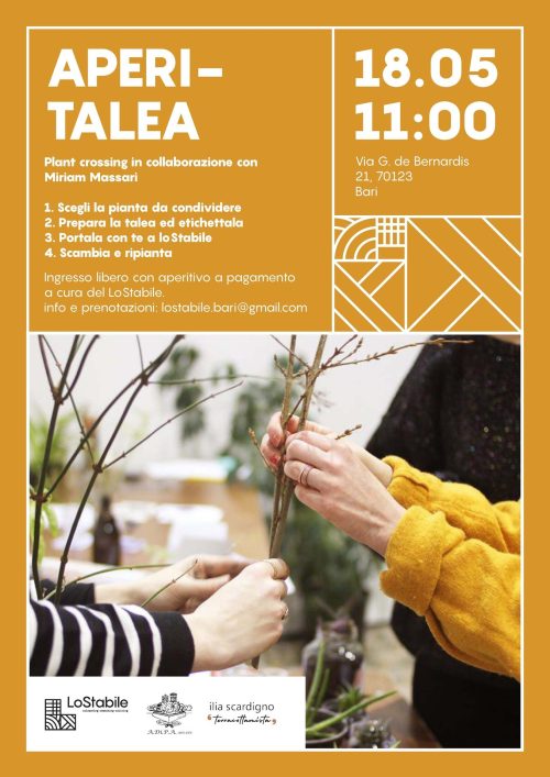 A.Di.P.A. Sezione Puglia: “LoStabile Aperitalea” e “Ogni tanto mangio un fiore”