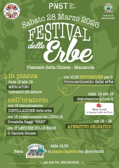FESTIVAL DELLE ERBE a MANAROLA 5 TERRE