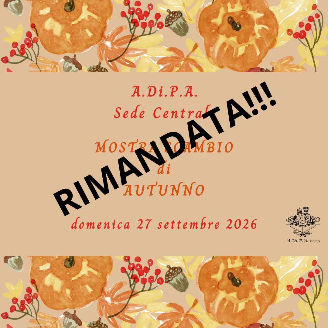 ATTENZIONE!!! Mostra Scambio RIMANDATA