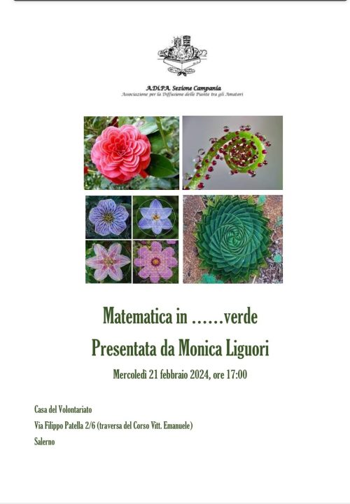 A.Di.P.A. Sezione Campania: conferenza “Matematica in Verde”