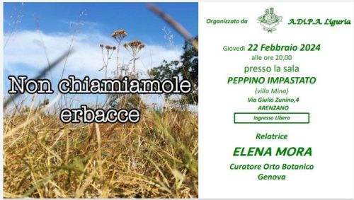 A.Di.P.A. Sezione Liguria: conferenza a cura della Dott.ssa Elena Mora