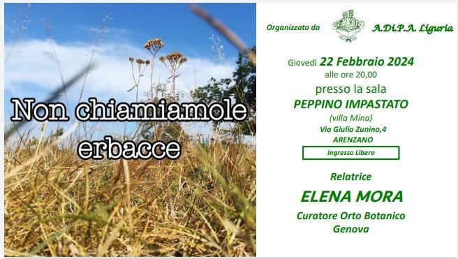 A.Di.P.A. Sezione Liguria: conferenza a cura della Dott.ssa Elena Mora