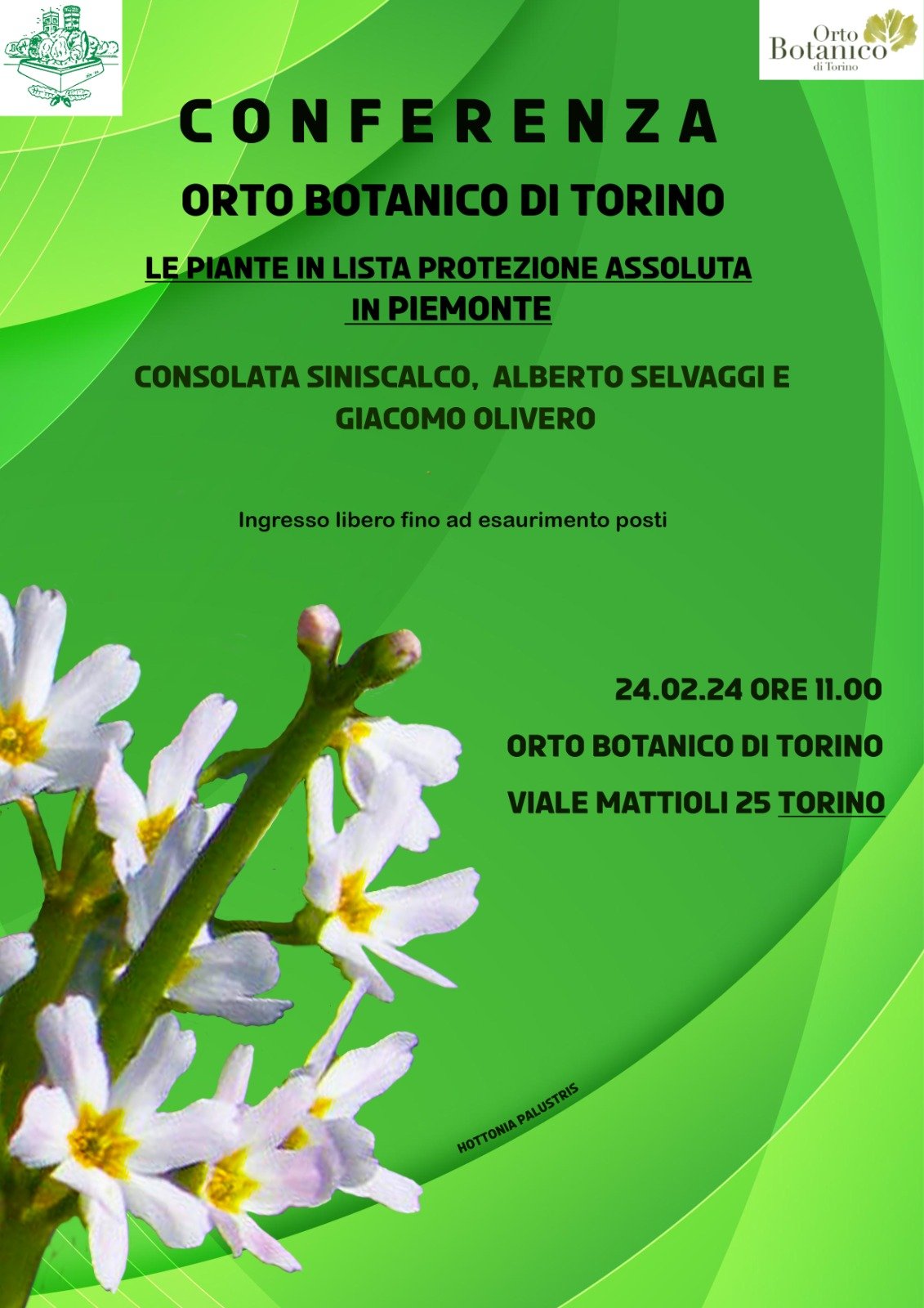 “Le piante in lista di protezione assoluta in Piemonte” e pre/tesTO botanico