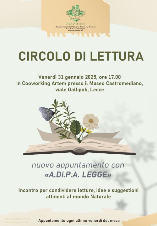 A.Di.P.A. Sezione Puglia: CIRCOLO di LETTURA