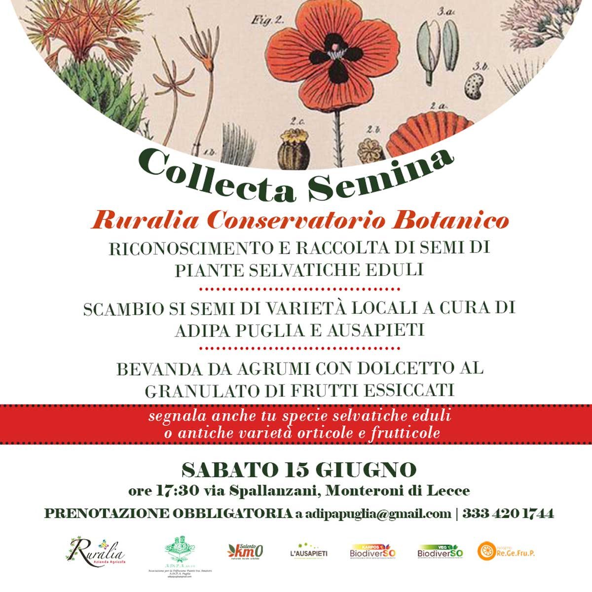 “Collecta Semina”: A.Di.P.A. Sezione Puglia a RURALIA