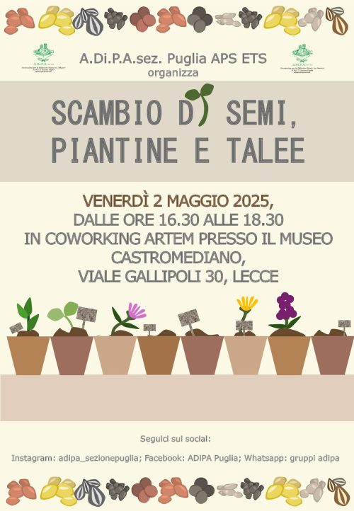 A.Di.P.A. Sezione Puglia: prossimo appuntamento con lo scambio del VENERDI’