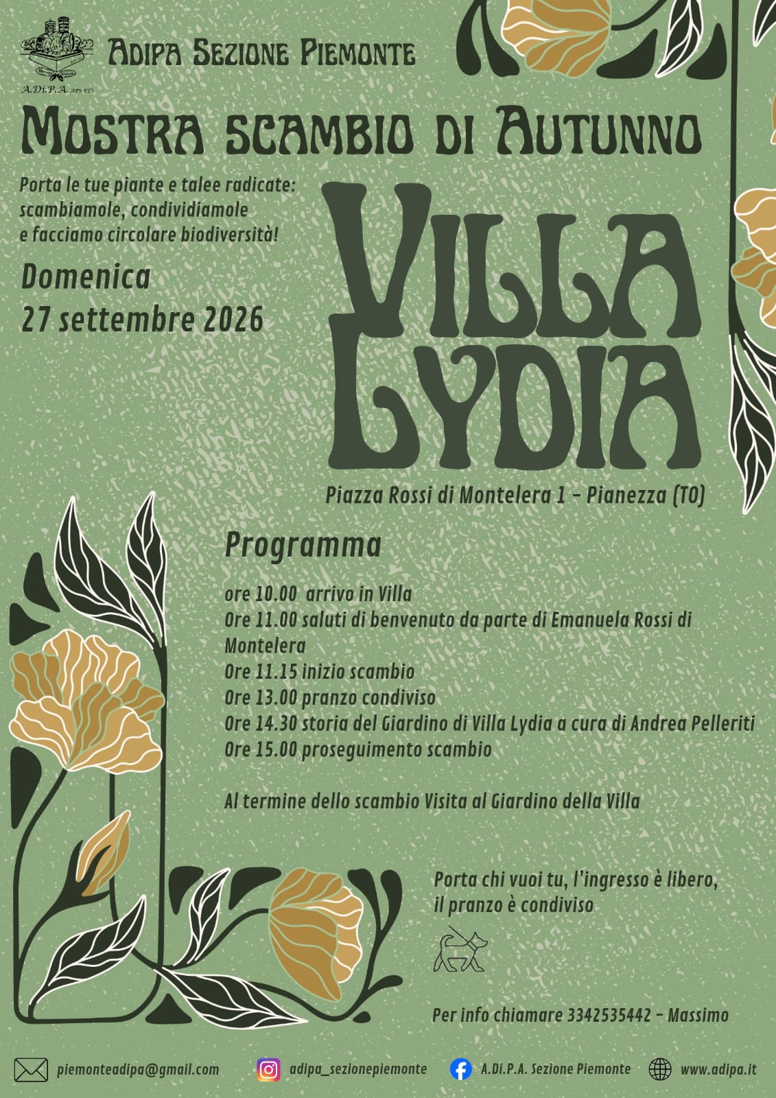 Mostra Scambio d’autunno con la Sezione Piemonte