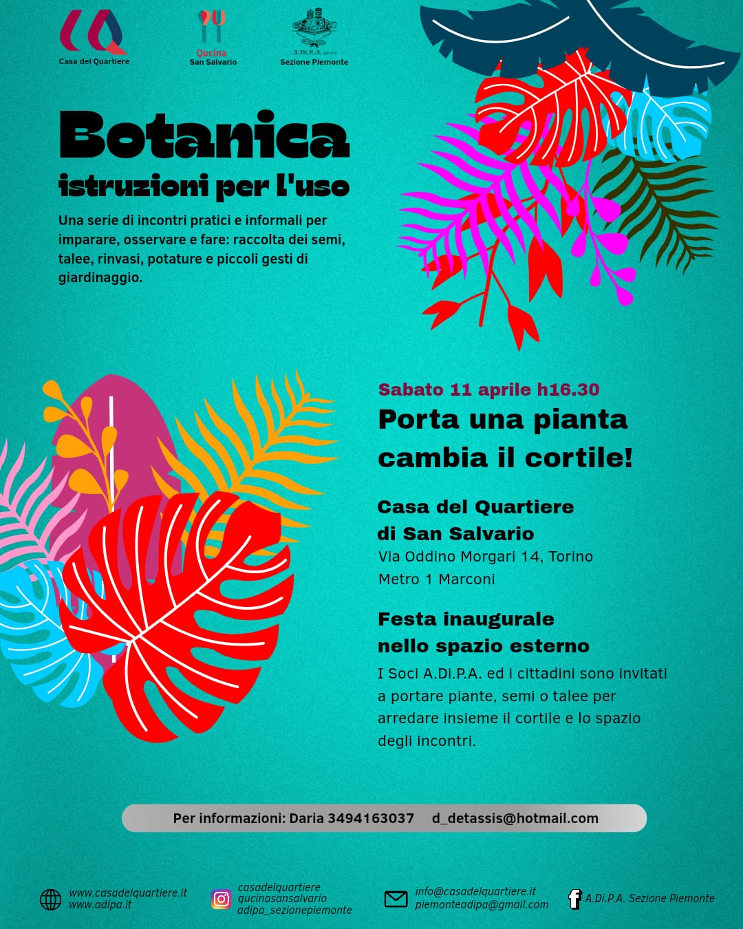 A.Di.P.A. Sezione Piemonte a Casa del quartiere