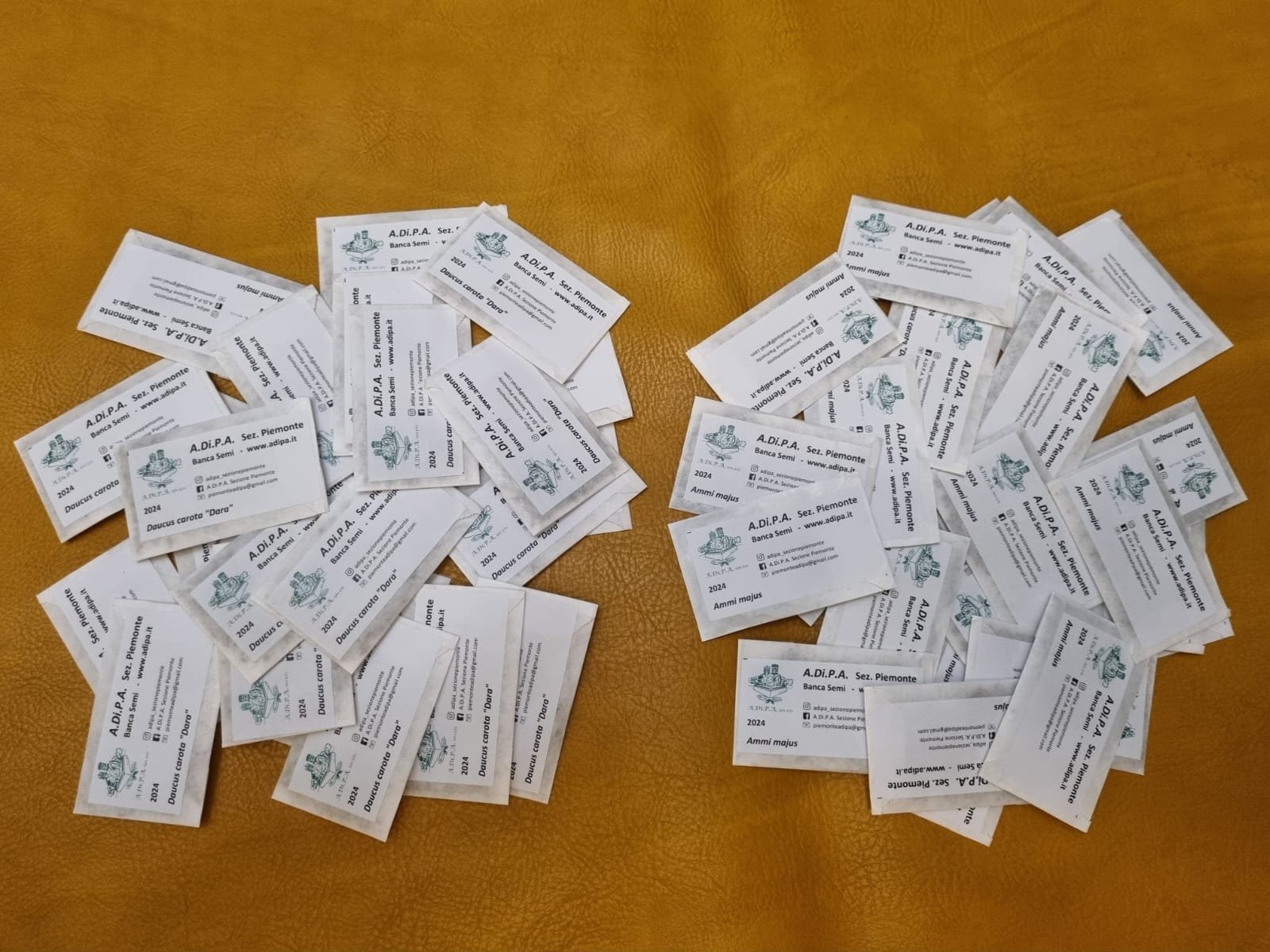 A.Di.P.A. Sezione Piemonte: donazione SEMI per la “Banca del Tempo di Sommariva del Bosco”