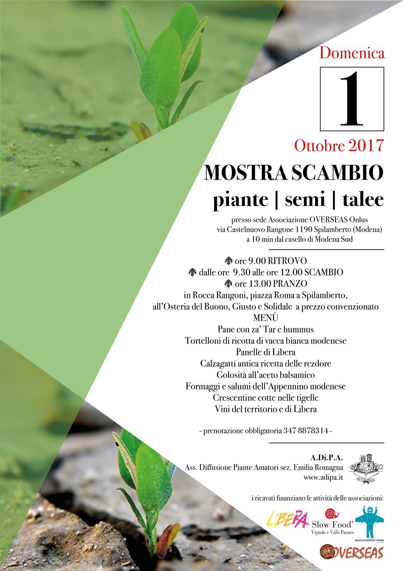 Mostra scambio 1 ottobre 2017 – A.Di.P.A. Emilia-Romagna