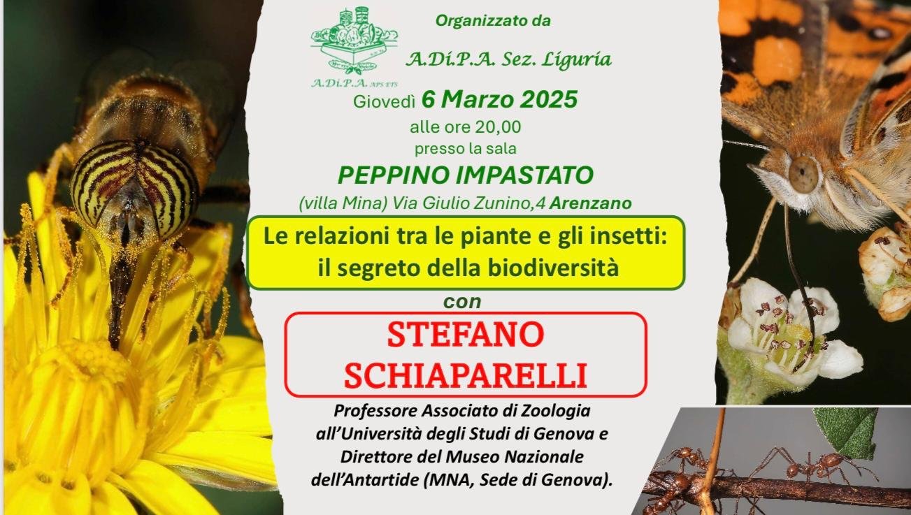 A.Di.P.A. Sezione Liguria: conferenza del Prof. Stefano Schiaparelli