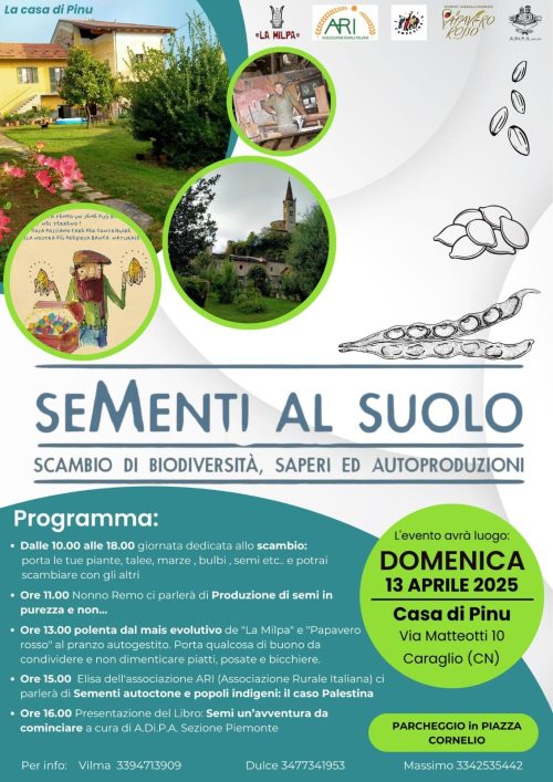 A.Di.P.A. Sezione Piemonte: seMenti al suolo