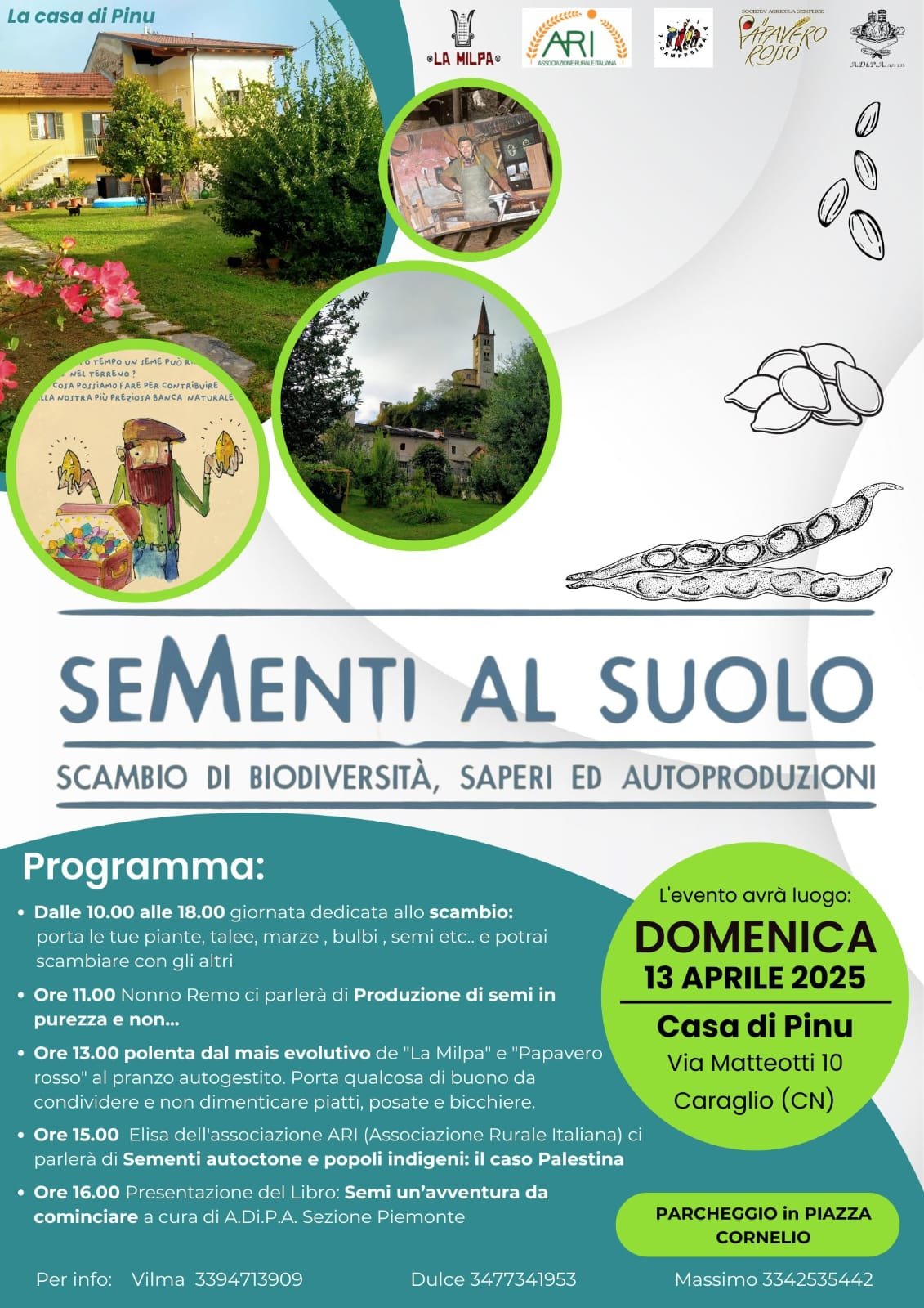 A.Di.P.A. Sezione Piemonte: seMenti al suolo
