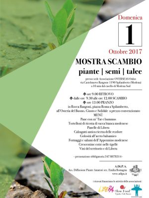 Mostra scambio 1 ottobre 2017 – A.Di.P.A. Emilia-Romagna