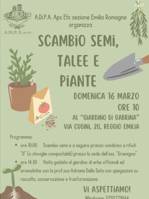 A.Di.P.A. sezione Emilia Romagna: MOSTRA – SCAMBIO di PRIMAVERA
