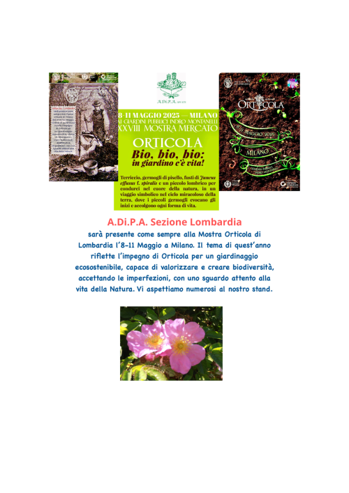 A.Di.P.A. Sezione Lombardia a ORTICOLA!!!