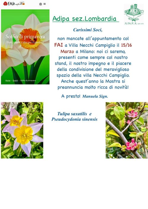 A.Di.P.A. Sezione Lombardia a Villa Necchi Campiglio con il FAI