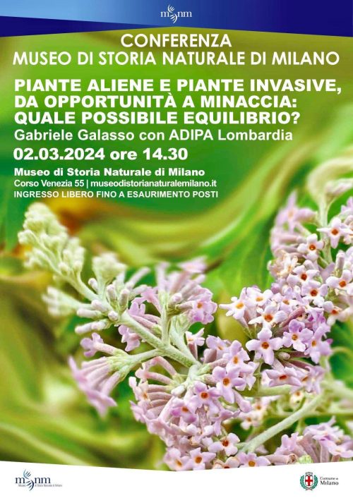 A.Di.P.A. Sezione Lombardia: conferenza del Dott. Gabriele Galasso sulle piante aliene ed invasive