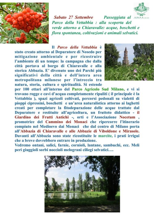 A.Di.P.A. Sezione Lombardia: passeggiata nel Parco di Vettabbia!!
