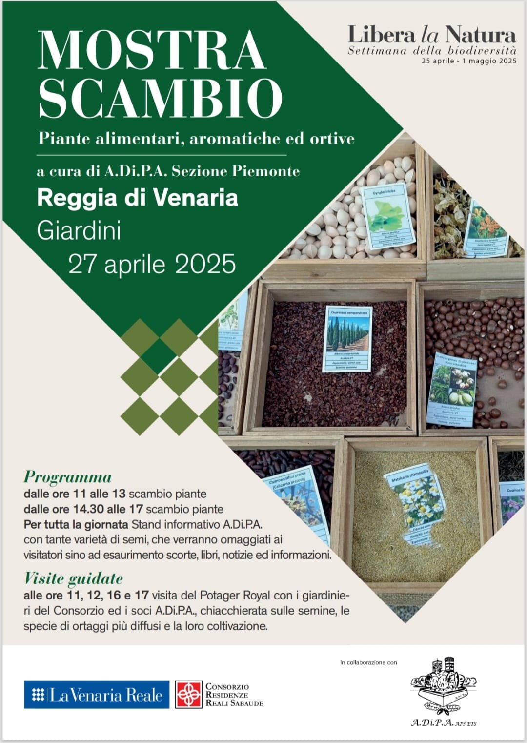 A.Di.P.A. Sezione Piemonte: Mostra Scambio di primavera nella Reggia Sabauda di Venaria
