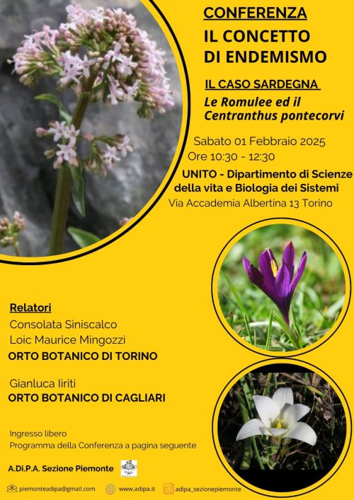 A.Di.P.A. Sezione Piemonte: conferenza sugli endemismi