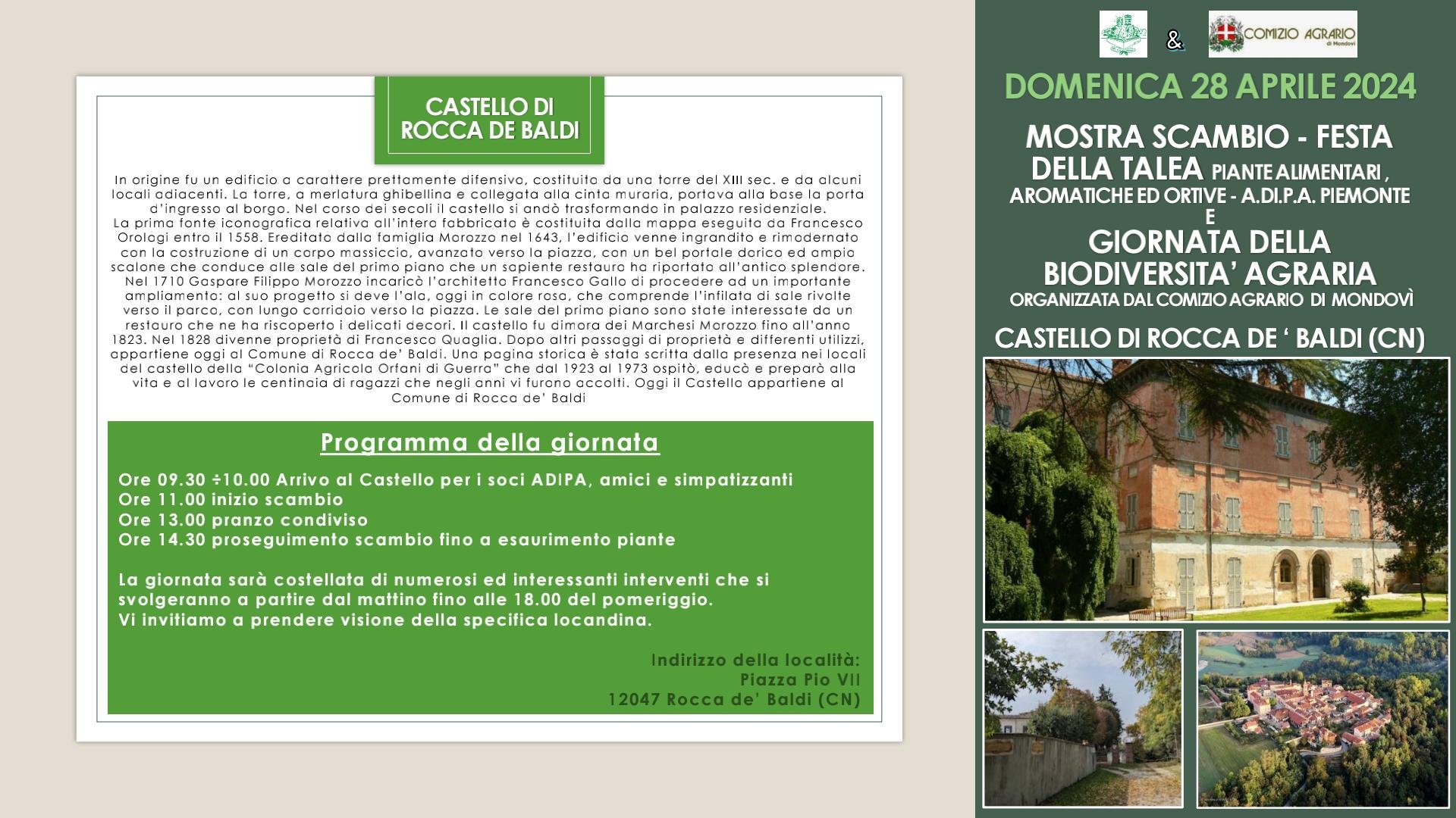 A.Di.P.A. Sezione Piemonte: MOSTRA SCAMBIO di PRIMAVERA al Castello e molto altro ancora!