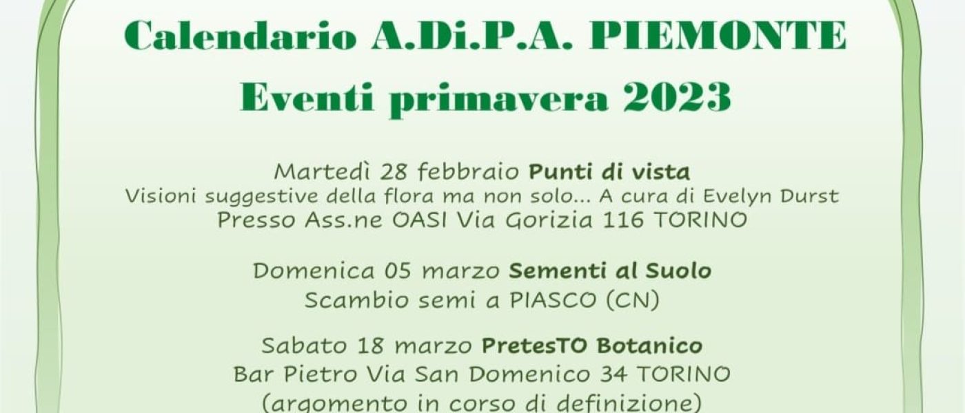 “Punti di Vista”    visioni suggestive delle flora…ma non solo
