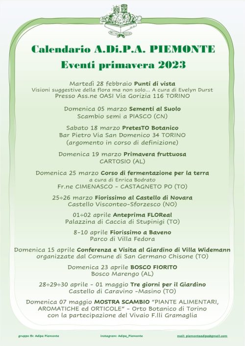 “Punti di Vista”    visioni suggestive delle flora…ma non solo