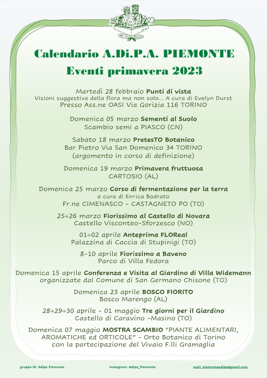 “Punti di Vista”    visioni suggestive delle flora…ma non solo