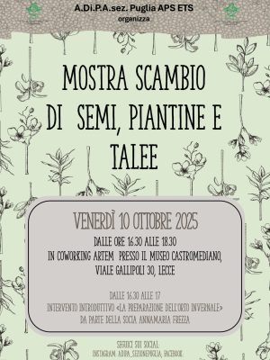 A.Di.P.A. Sezione Puglia: i venerdì con la Mostra Scambio al Museo