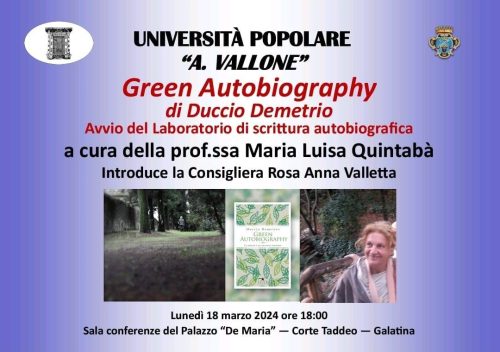 A.Di.P.A. Sezione Puglia: laboratorio di scrittura e autobiografie green