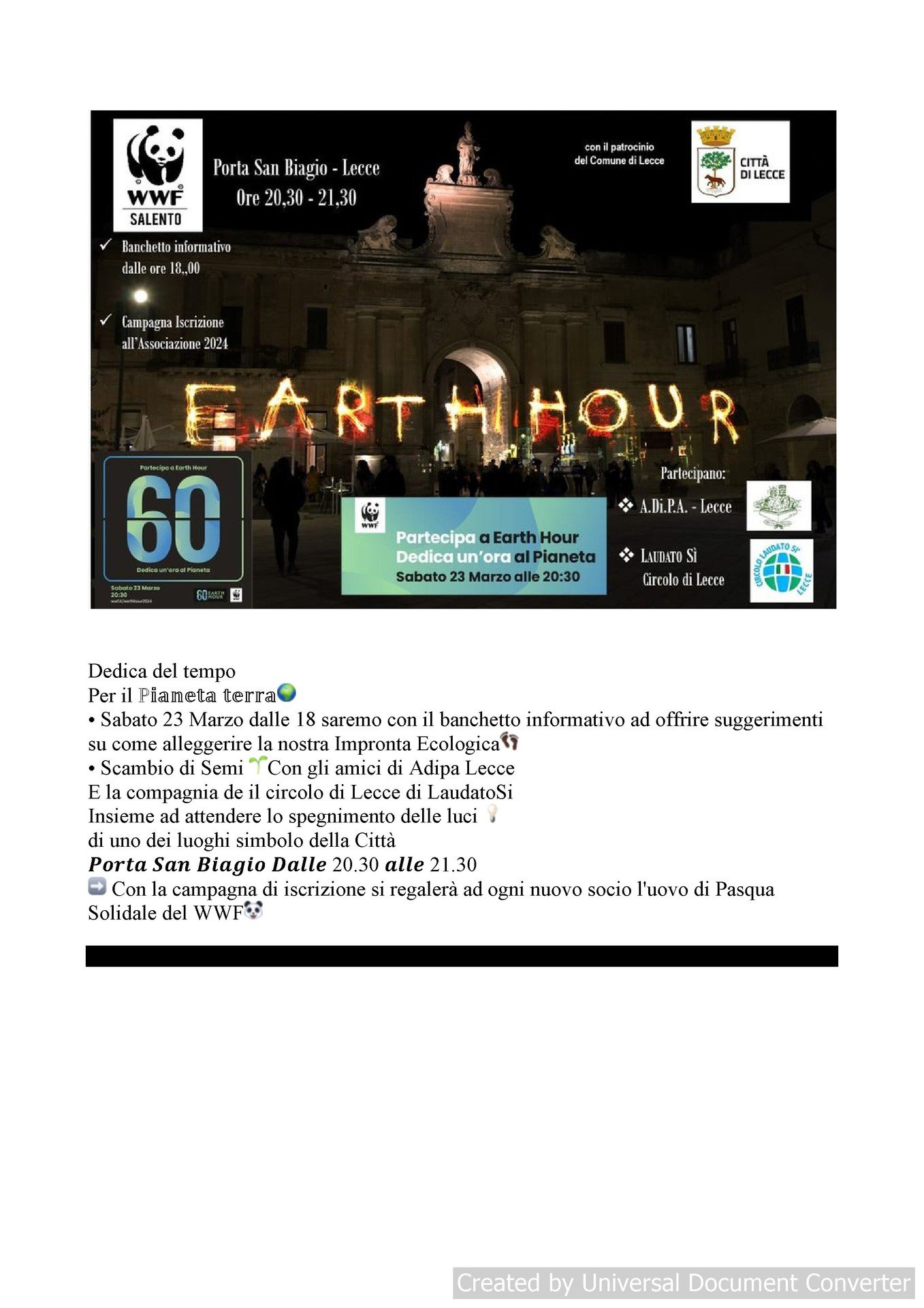 A.Di.P.A. Sezione Puglia: in Salento con il WWF!!!