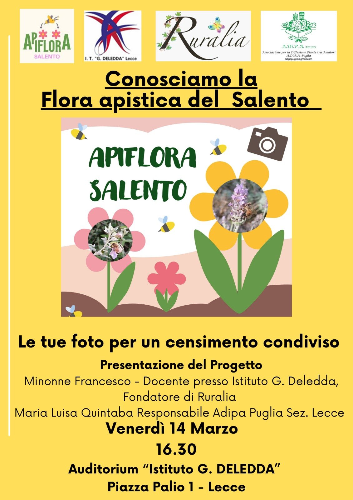 A.Di.P.A. Sezione Puglia ed il progetto ApiFlora