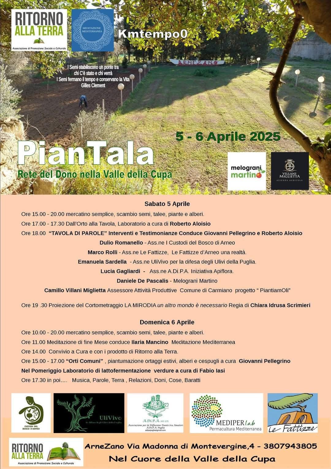 “PianTala” con A.Di.P.A. Sezione Puglia