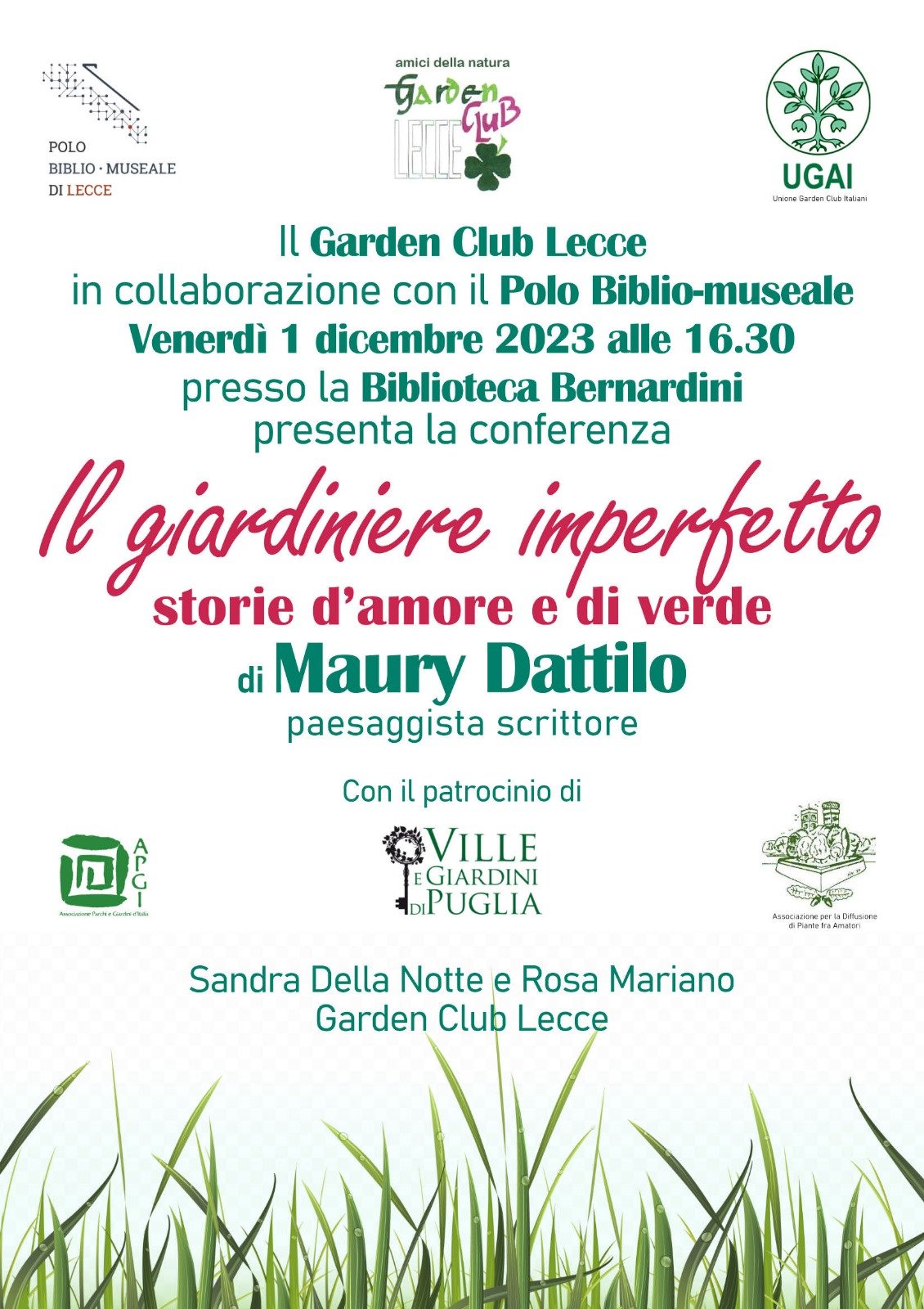 A.Di.P.A. Sezione Puglia: conferenza Maury Dattilo