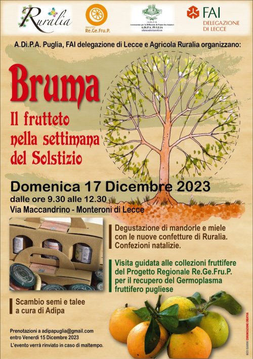 A.Di.P.A. Sezione Puglia: doppio appuntamento domenica 17 dicembre!!!