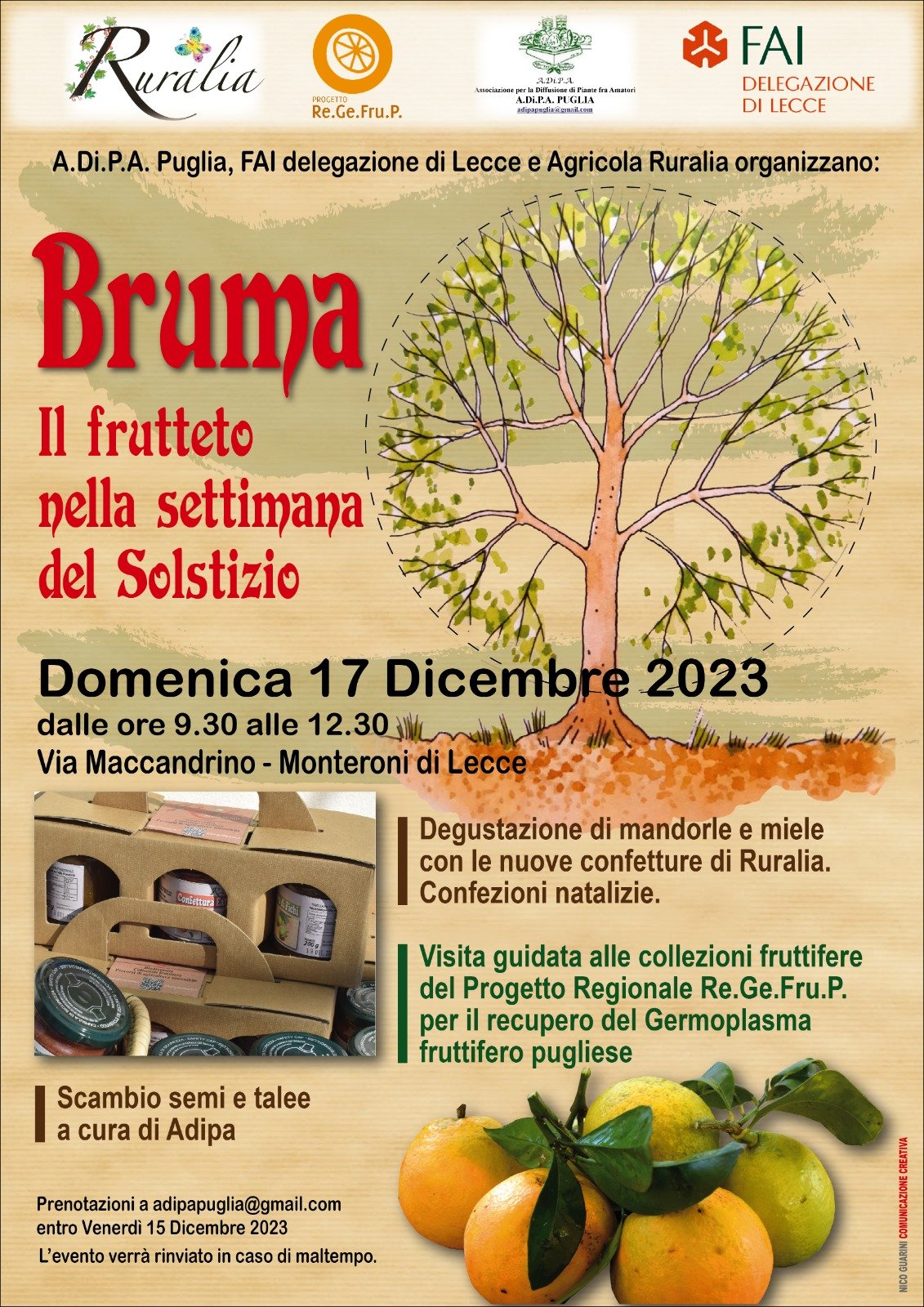 A.Di.P.A. Sezione Puglia: doppio appuntamento domenica 17 dicembre!!!
