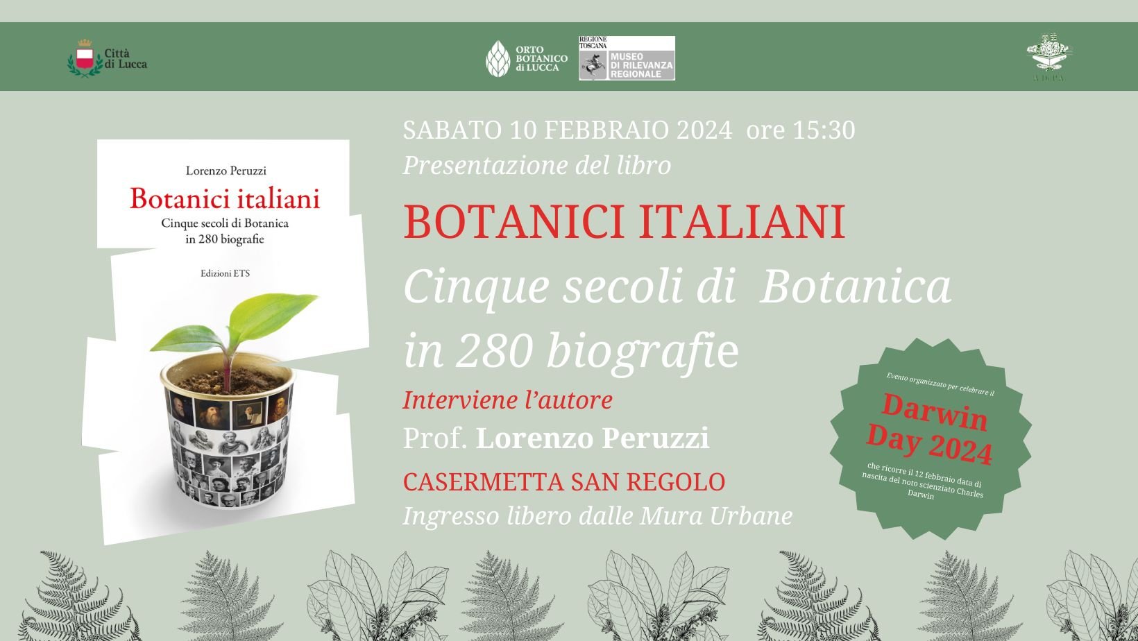 “Darwin Day”: ospite Dott. Lorenzo Peruzzi