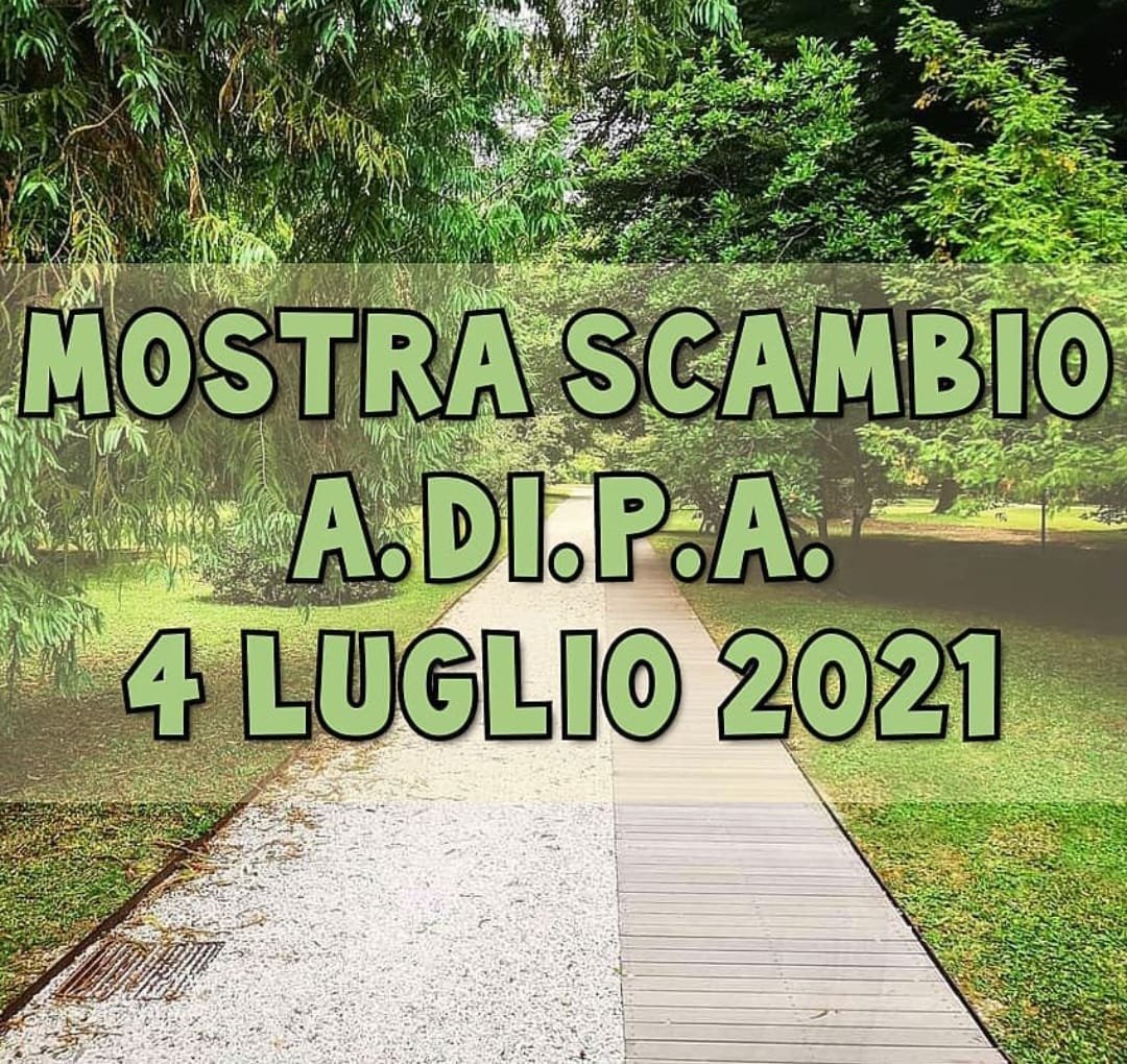 Mostra scambio 4 luglio 2021 – Orto Botanico di Lucca