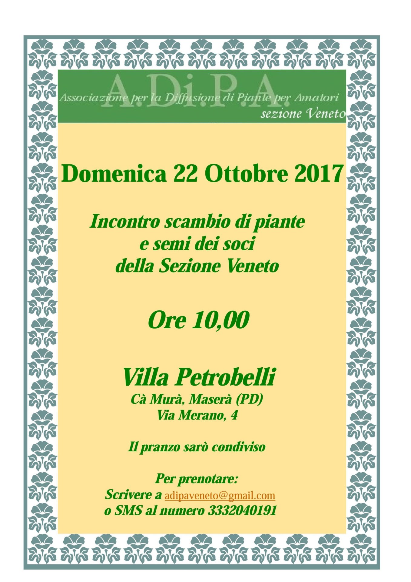 Scambio di piante e semi – A.Di.P.A. Veneto