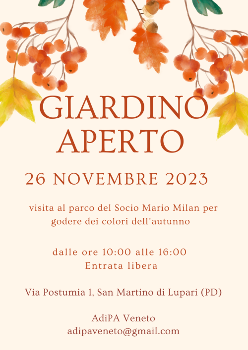 A.Di.P.A. Sezione Veneto: sfumature d’autunno nel parco