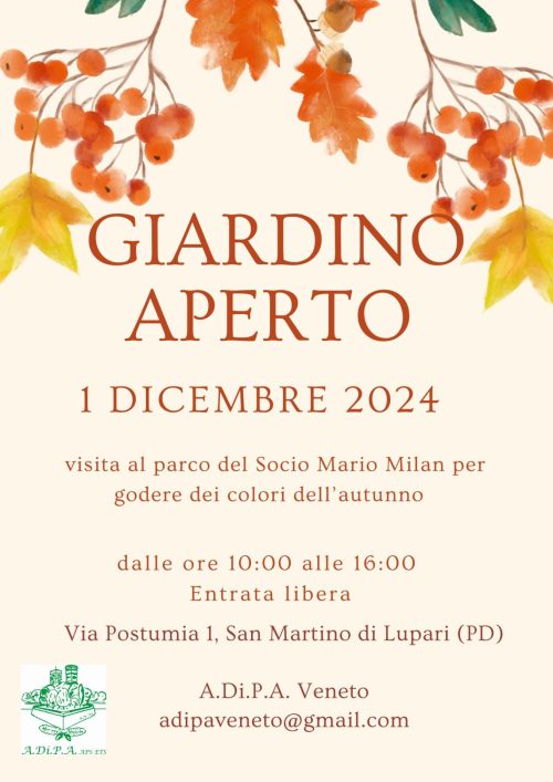 A.Di.P.A. Sezione Veneto: sfumature d’autunno nel parco!