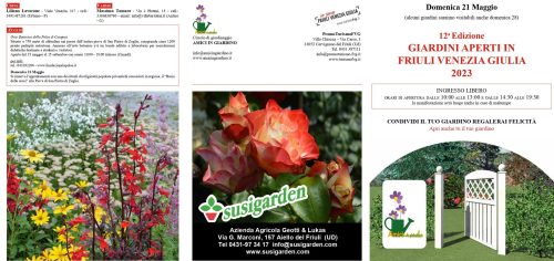 Gita ai giardini aperti in Friuli Venezia Giulia 21 maggio 2023